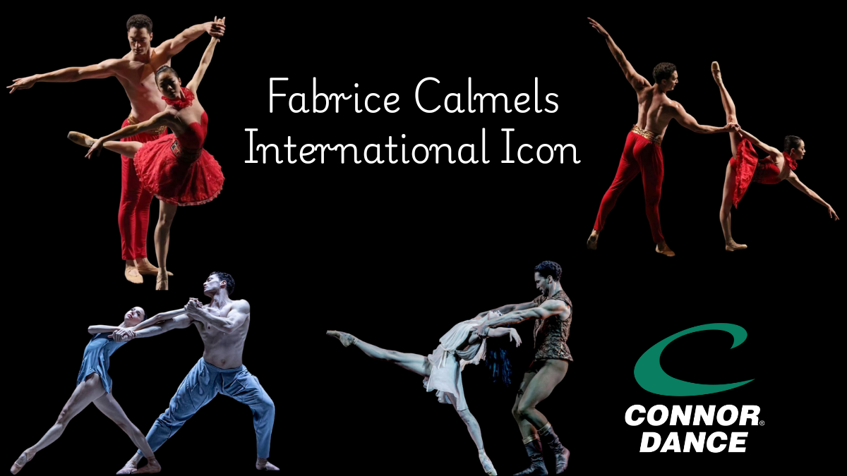 Professional dancer Fabrice Calmels performing on a Connor Dance ProForma III floor and Marley Vinyl, highlighting the importance of subfloors in dance.