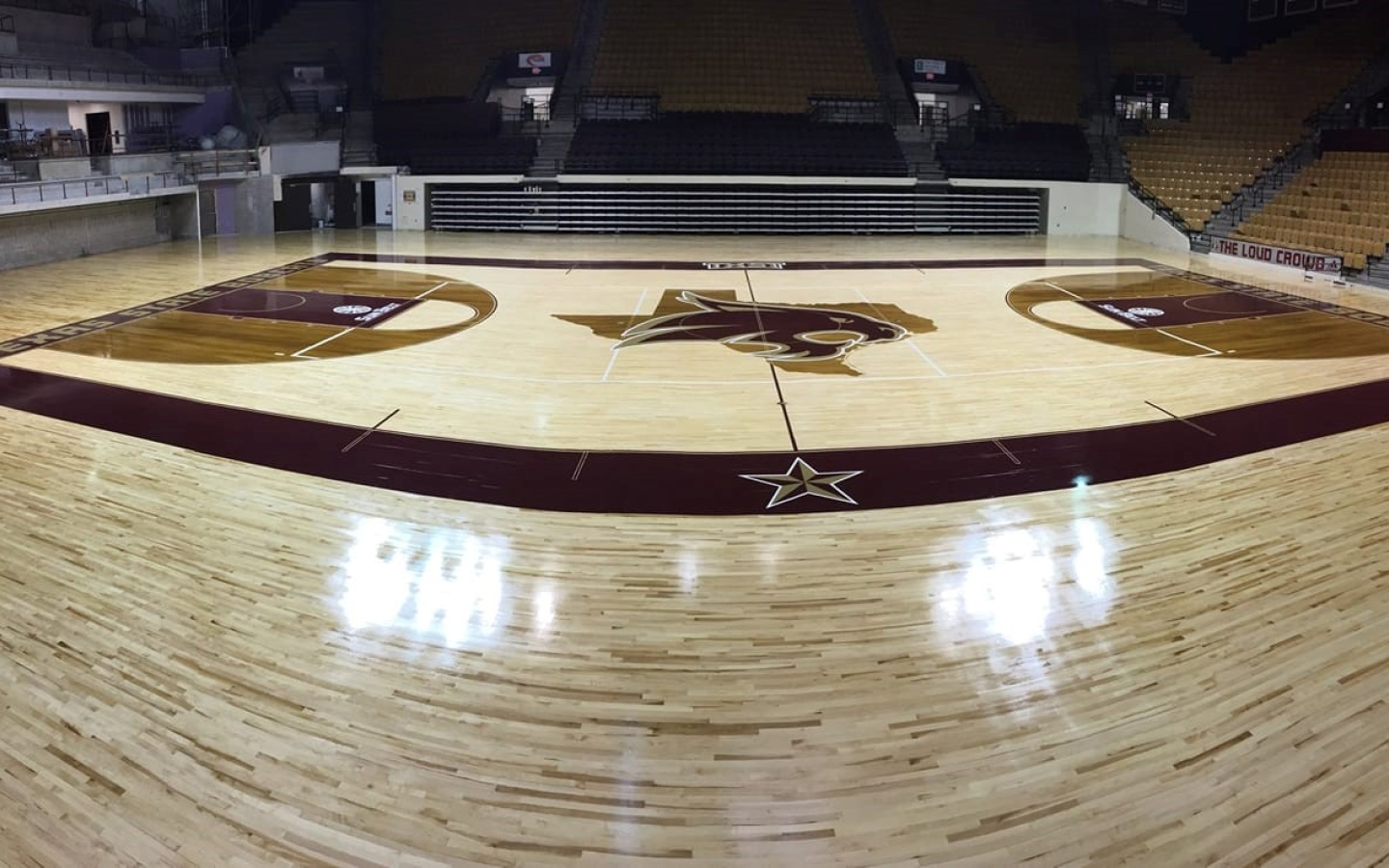 Texas State University Gym Floor