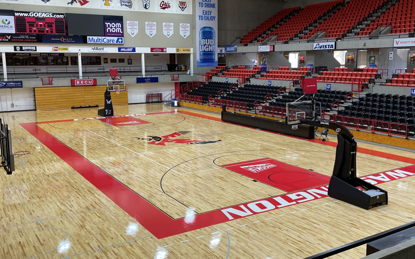 Eastern Washington University Hardwood Basketball Gymnasium