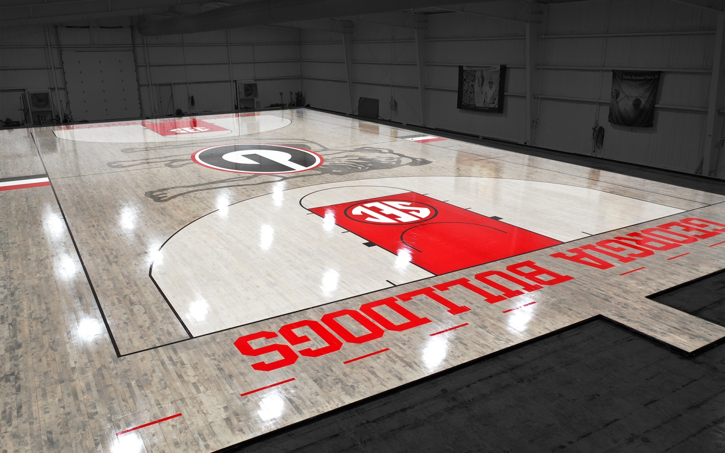 University of Georgia Portable Basketball Floor