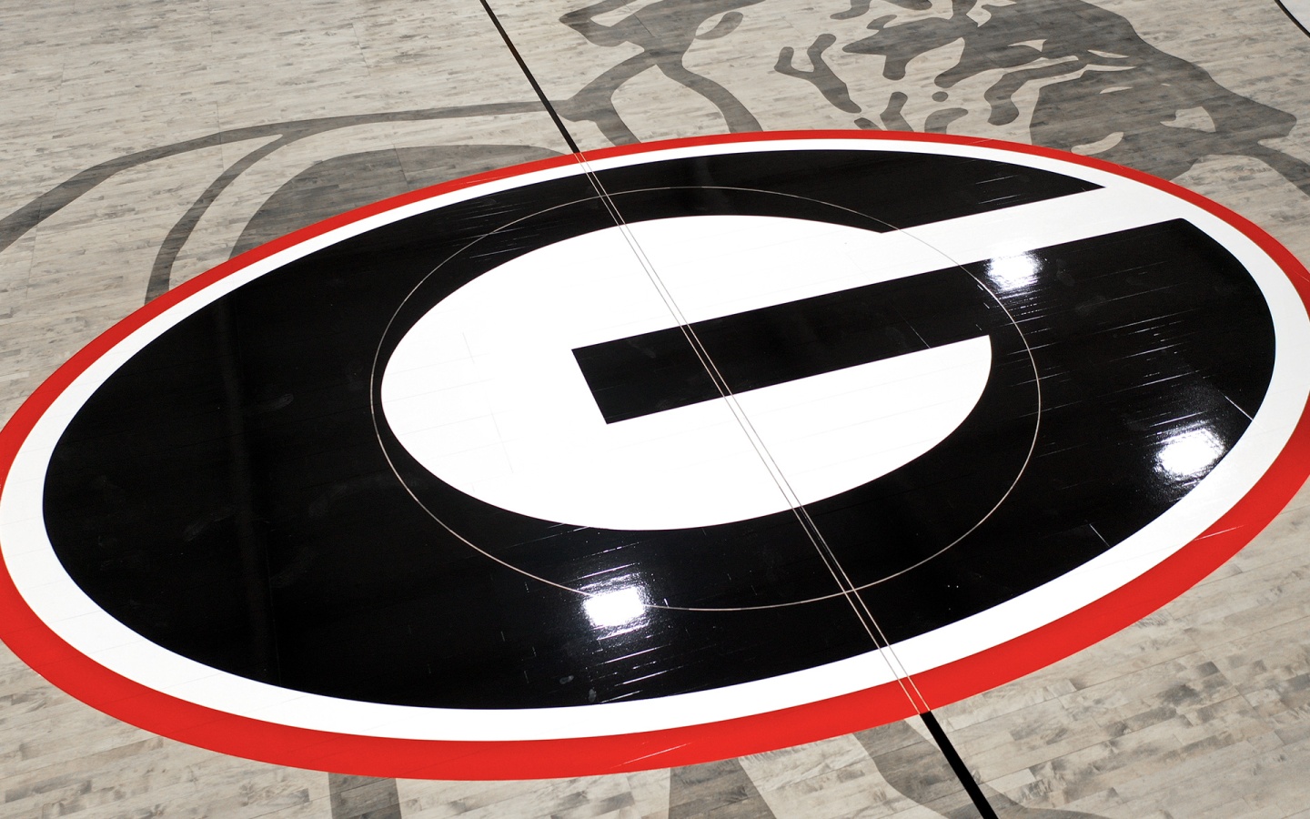 University of Georgia Quicklock Portable Basketball Floor