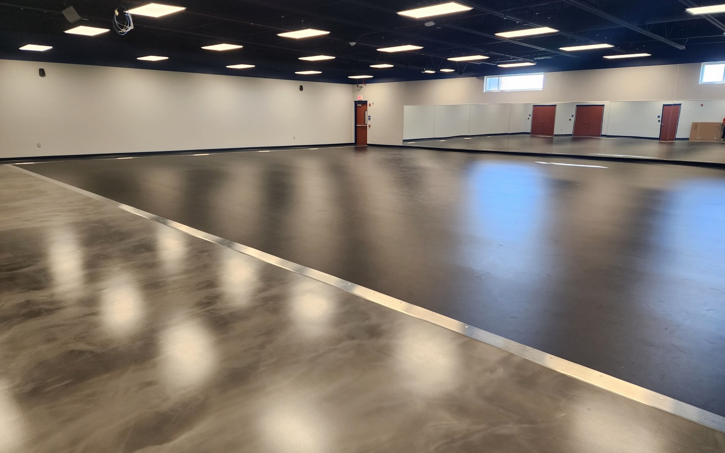 Reavis High School Dance Room Marley Vinyl Studio Subfloor