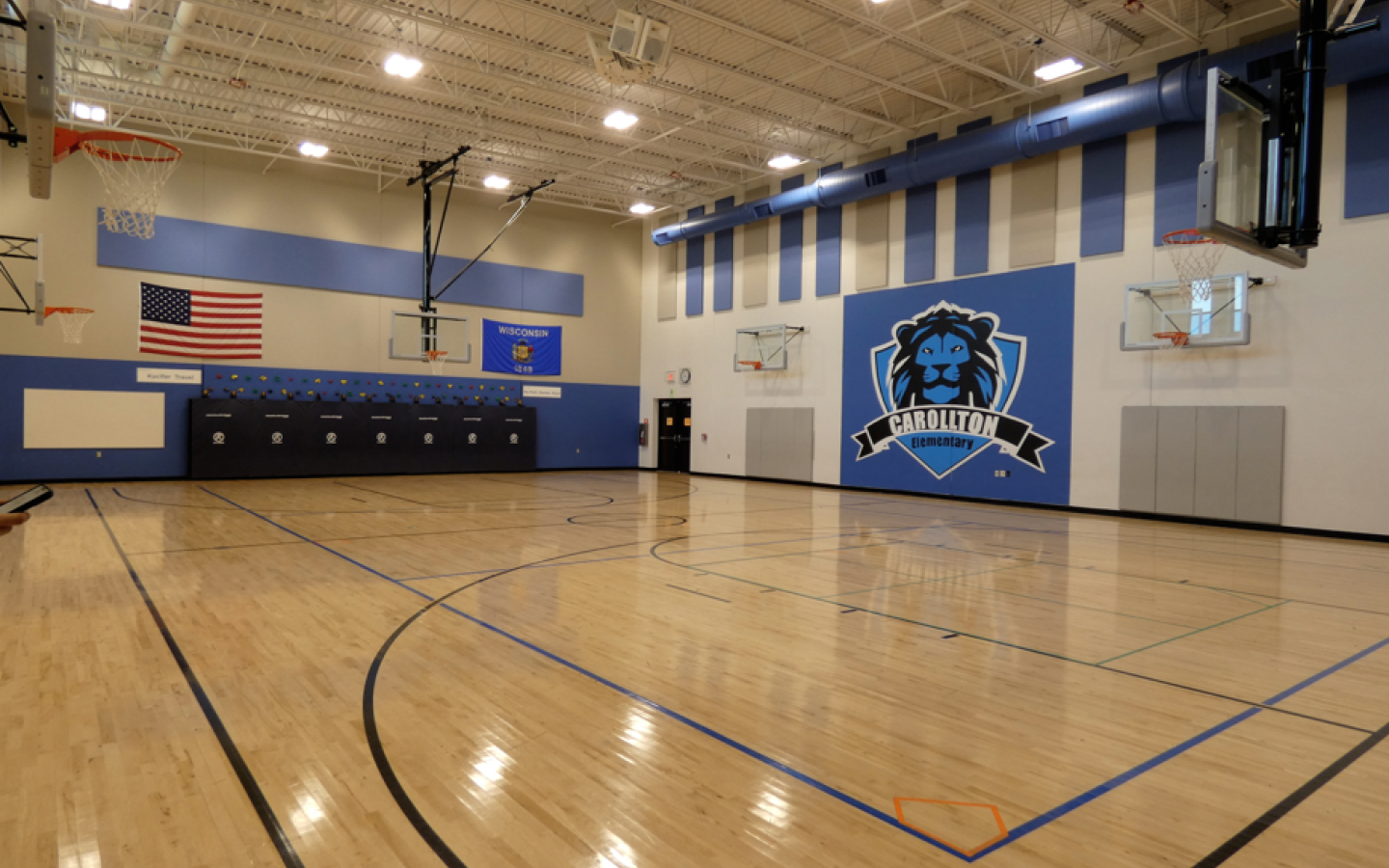 Carollton Elementary Gymnasium Hardwood Sports Flooring