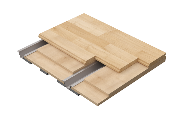 Connor Sports RezillChannel subfloor system engineered for resilient performance and stable athletic flooring support