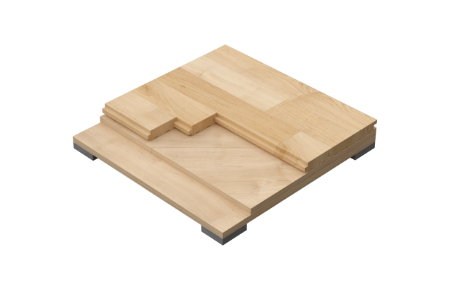 Connor Sports RezillPanel subfloor system engineered for resilient performance and stable athletic flooring support