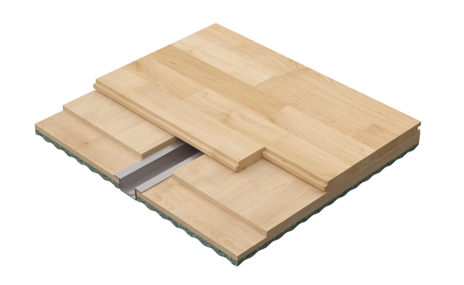 Connor Sports S-Channel subfloor system designed for high-strength support and stable athletic floor performance