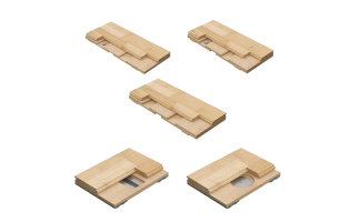 Connor<sup>®</sup> Sports RezillBase Family hardwood sports flooring systems engineered for multi-level shock absorption, durability, and consistent gym performance