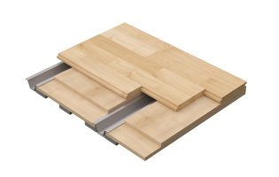 Connor Sports RezillChannel subfloor system engineered for resilient performance and stable athletic flooring support
