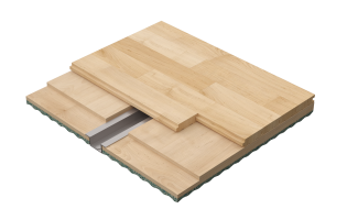 Connor Sports S-Channel subfloor system designed for high-strength support and stable athletic floor performance