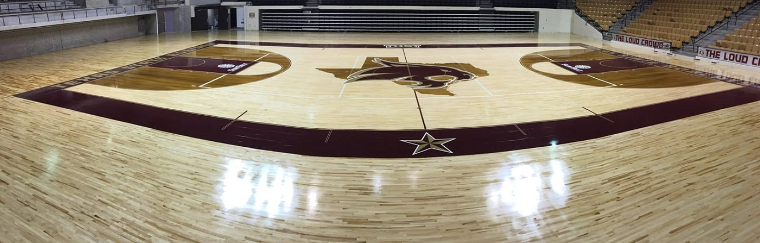 Texas State University Connor Sports, Quality Hardwood Floors San Marcos Tx