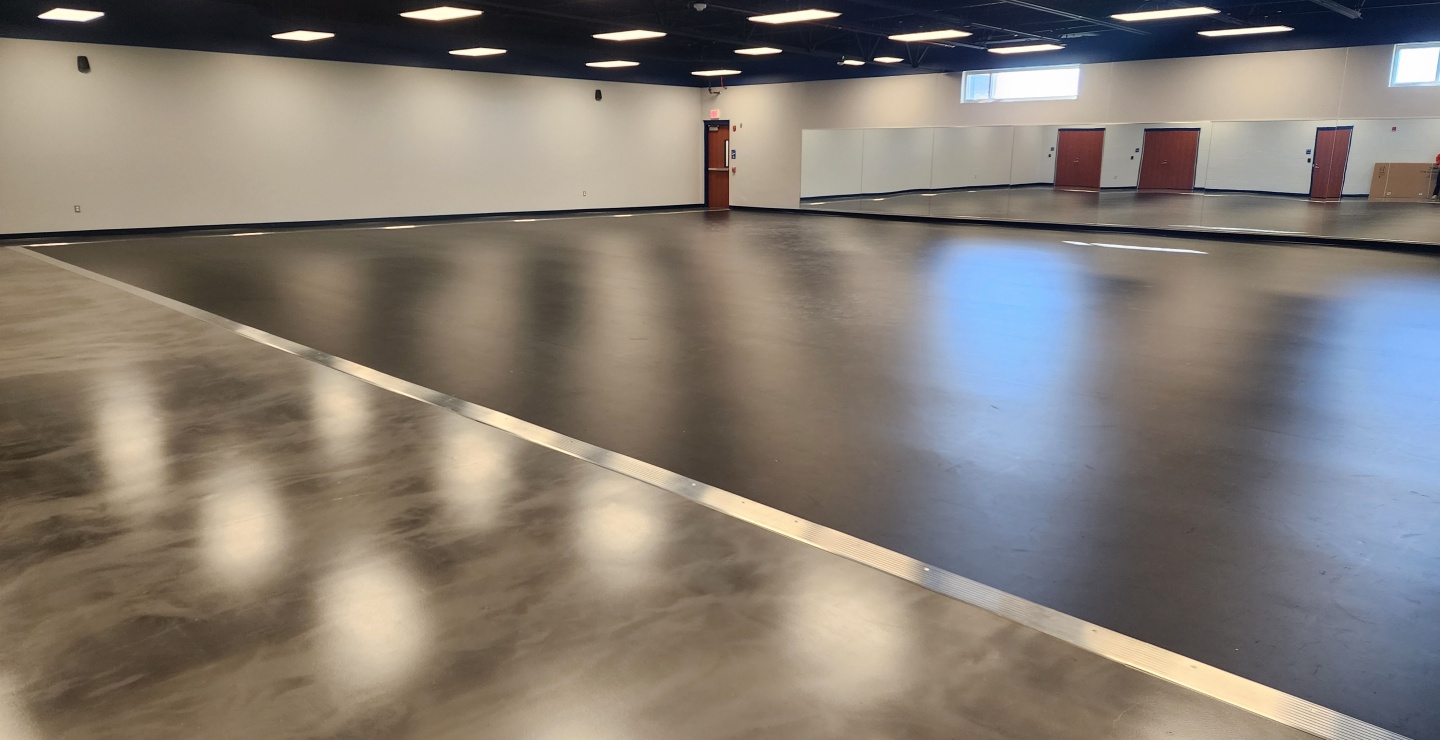 Reavis High School Dance Room Marley Vinyl Studio Subfloor